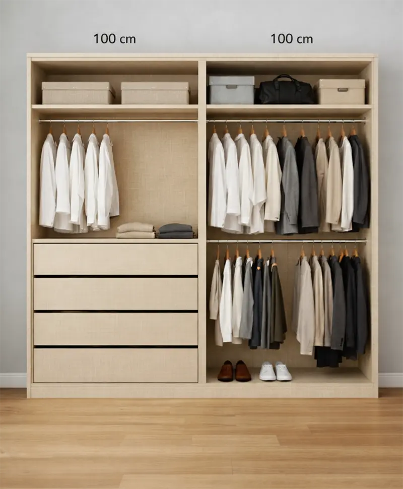 Cuanto cuesta un armario a medida de 200 cm de ancho